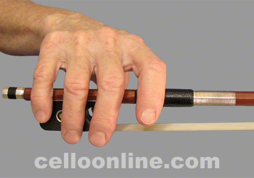 cello hold front